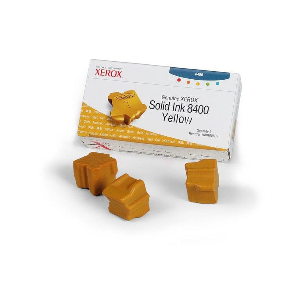 Encre solide d'origine Xerox 108R00607 - jaune - pack de 3