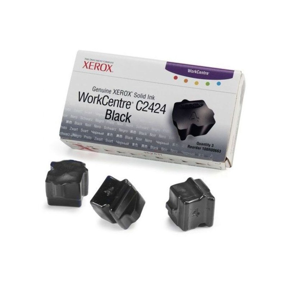 Encre solide d'origine Xerox 108R00663 - noire - pack de 3
