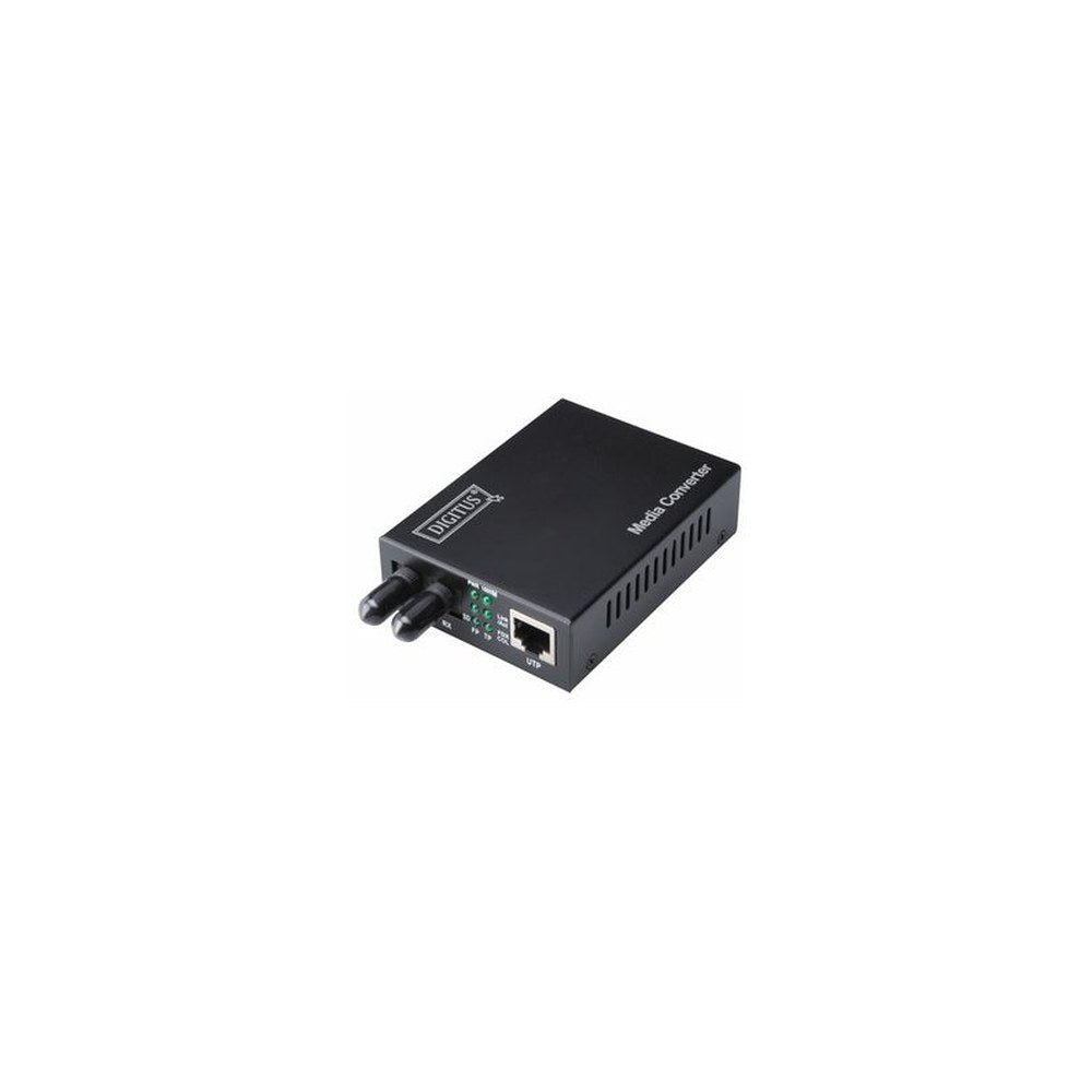 DIGITUS Convertisseur de média Gigabit Ethernet, ST/RJ45,