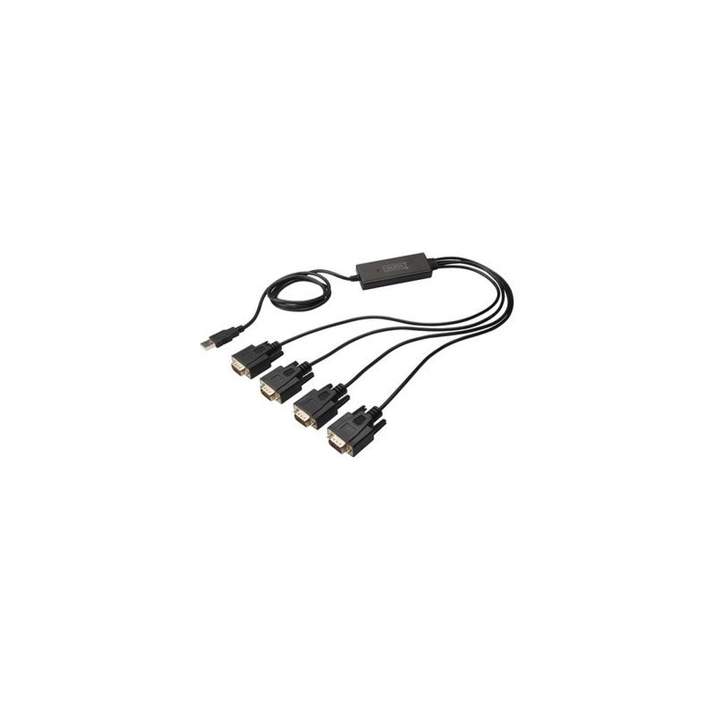 DIGITUS câble adaptateur USB 2.0 - 4 x RS232, 1 Mbps