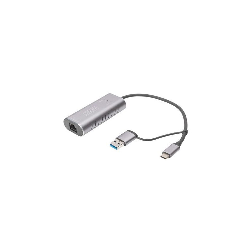 DIGITUS Adaptateur Gigabit Ethernet USB type-C, USB-C+USB A