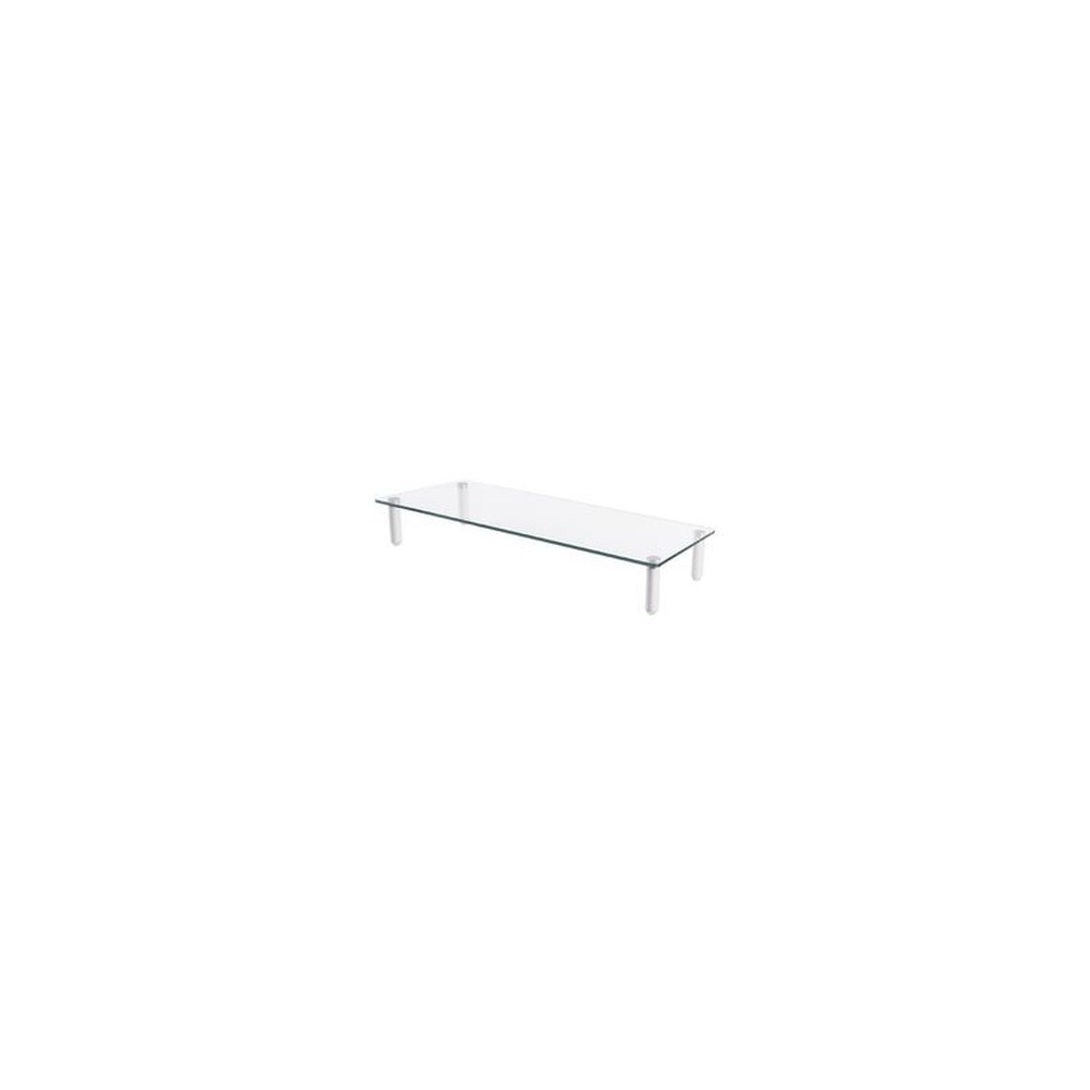 DIGITUS Support pour écran, verre, blanc