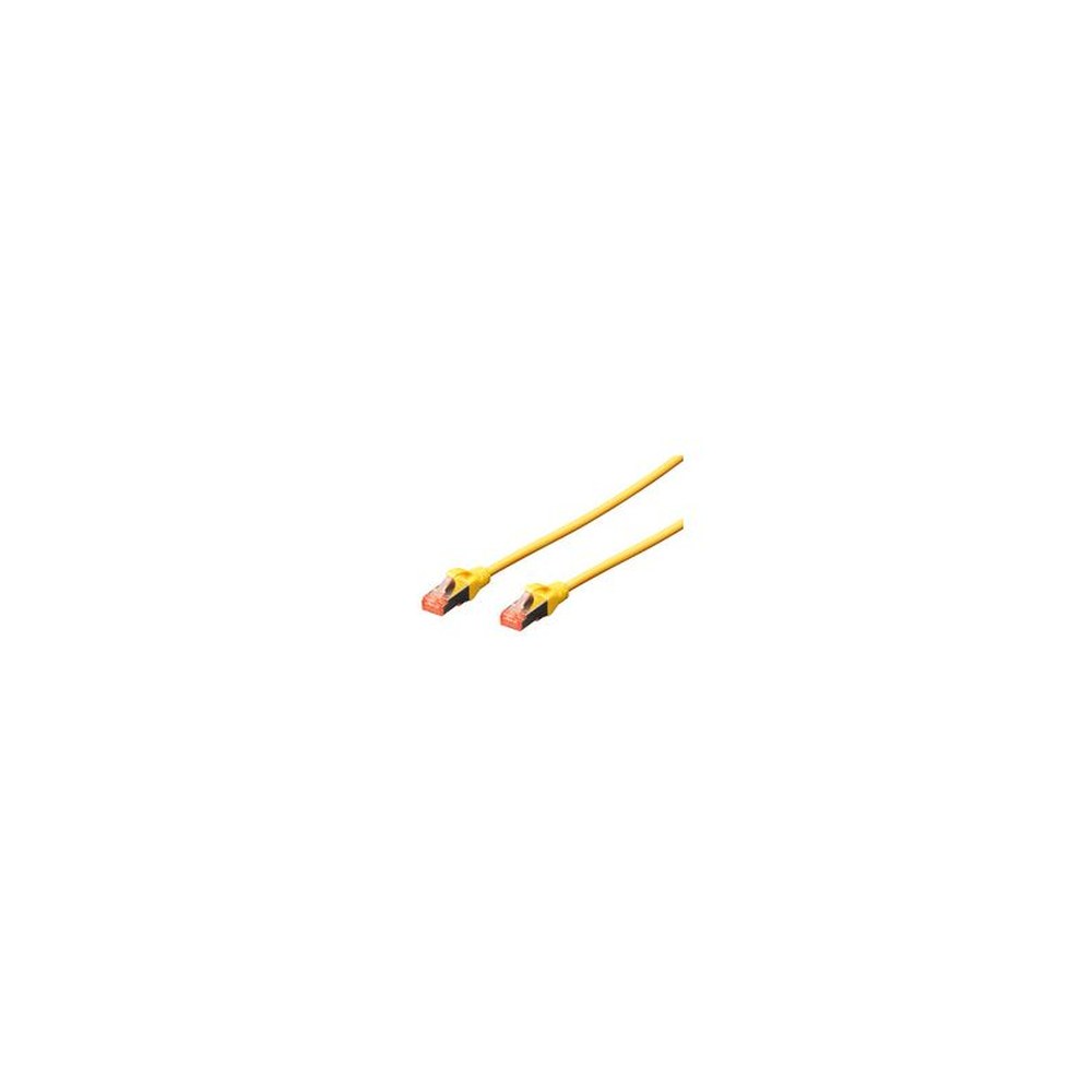 DIGITUS Câble de brassage, Cat. 6, S/FTP, 1,0 m, jaune