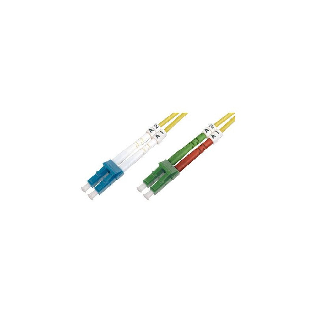 DIGITUS Câble de brassage à fibre optique, LC-Duplex (APC) -