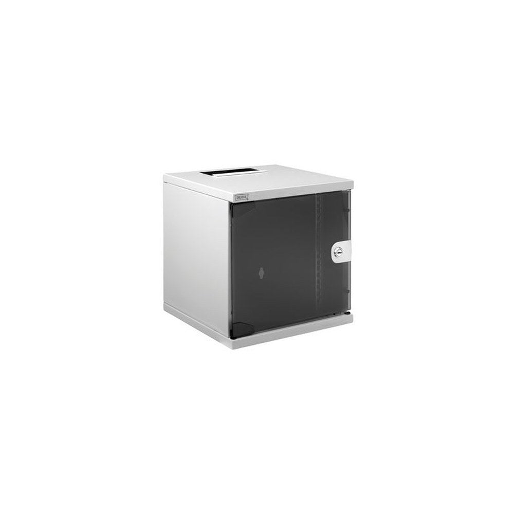 DIGITUS Coffret mural 10" série Compact, 6U, gris clair