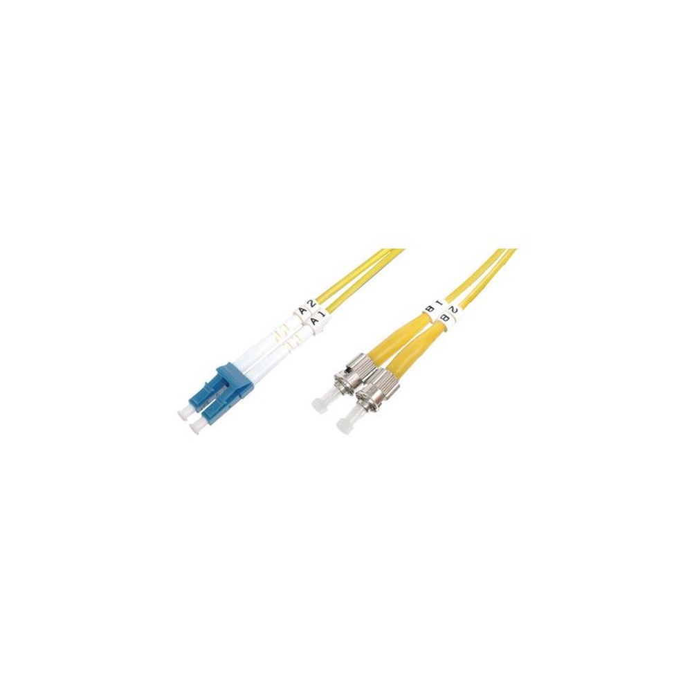 DIGITUS Câble Patch à fibres optiques, LC-Duplex - 2 x ST