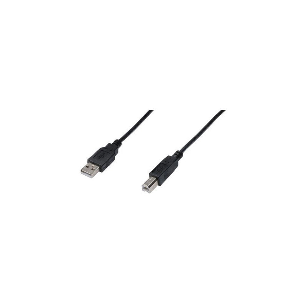 DIGITUS Câble de raccordement USB 2.0, USB-A - USB-B mâle