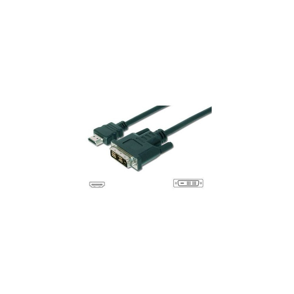 DIGITUS Câble pour moniteur HDMI - DVI-D 18+1, 2,0 m