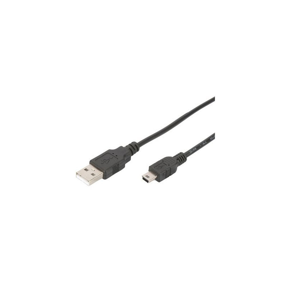 DIGITUS Câble de connexion USB 2.0, USB-A - Mini USB-B, 1,0m
