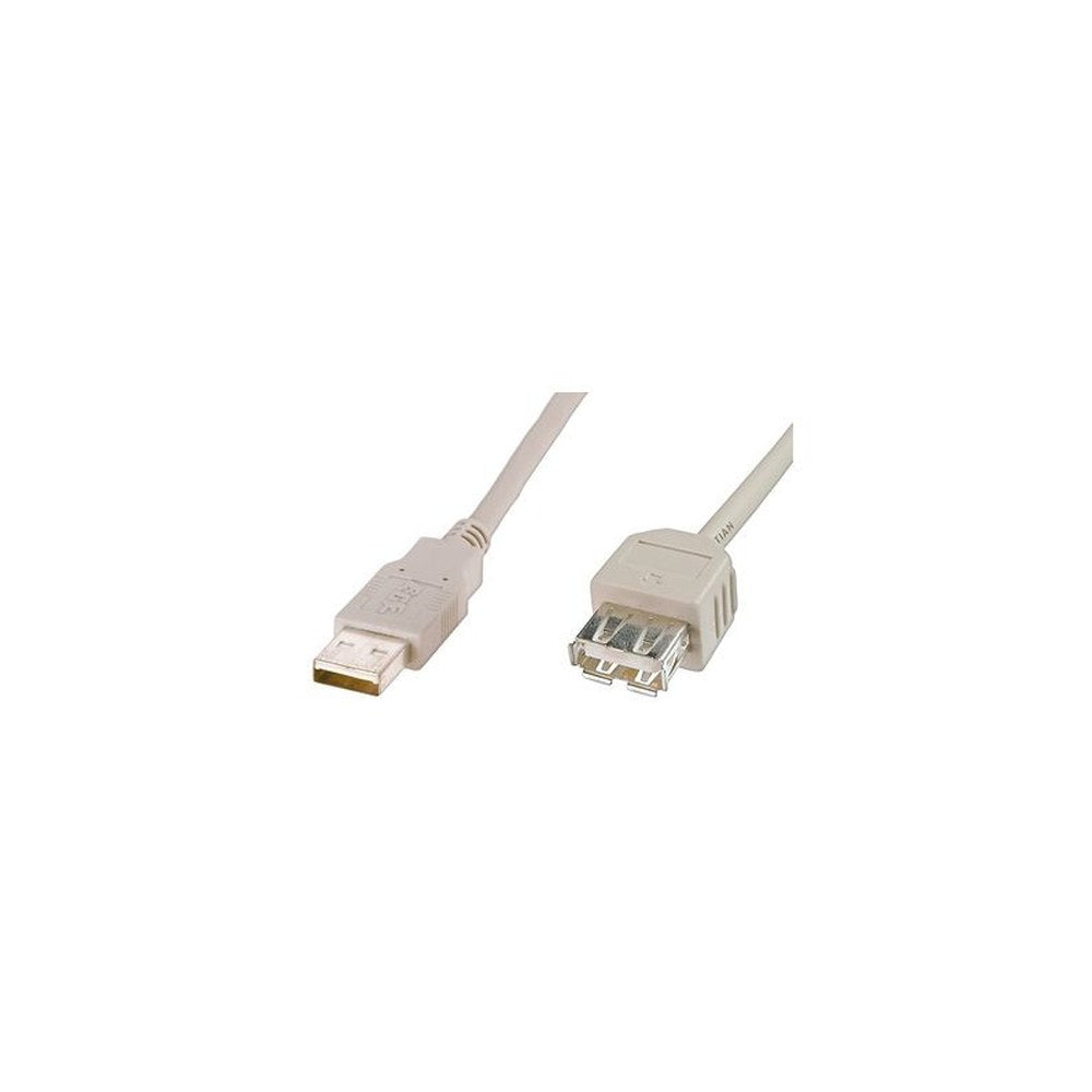 DIGITUS Rallonge USB 2.0, 1,8 m, beige