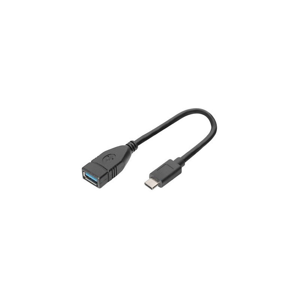 DIGITUS Câble adaptateur USB 3.0, USB-C - USB-A, 0,15 m