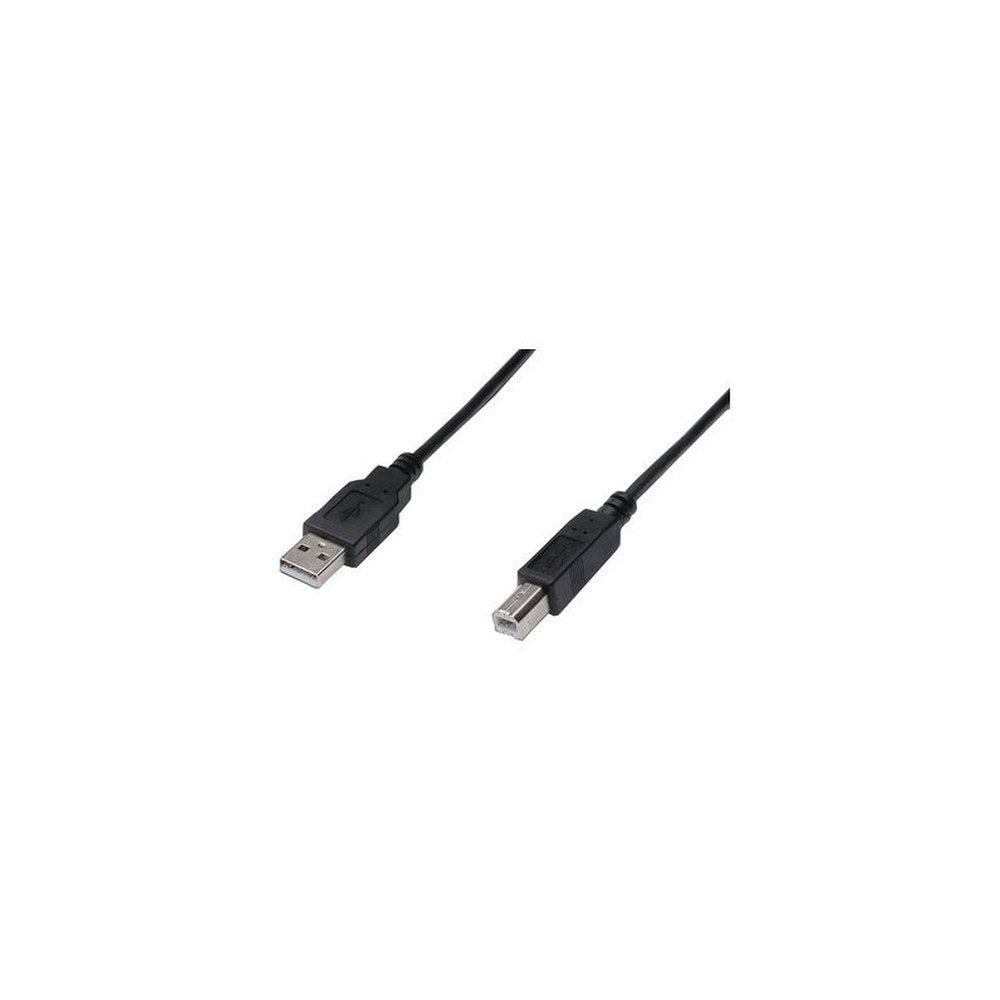 DIGITUS Câble de raccordement USB, USB-A - USB-B mâle, 1,8 m