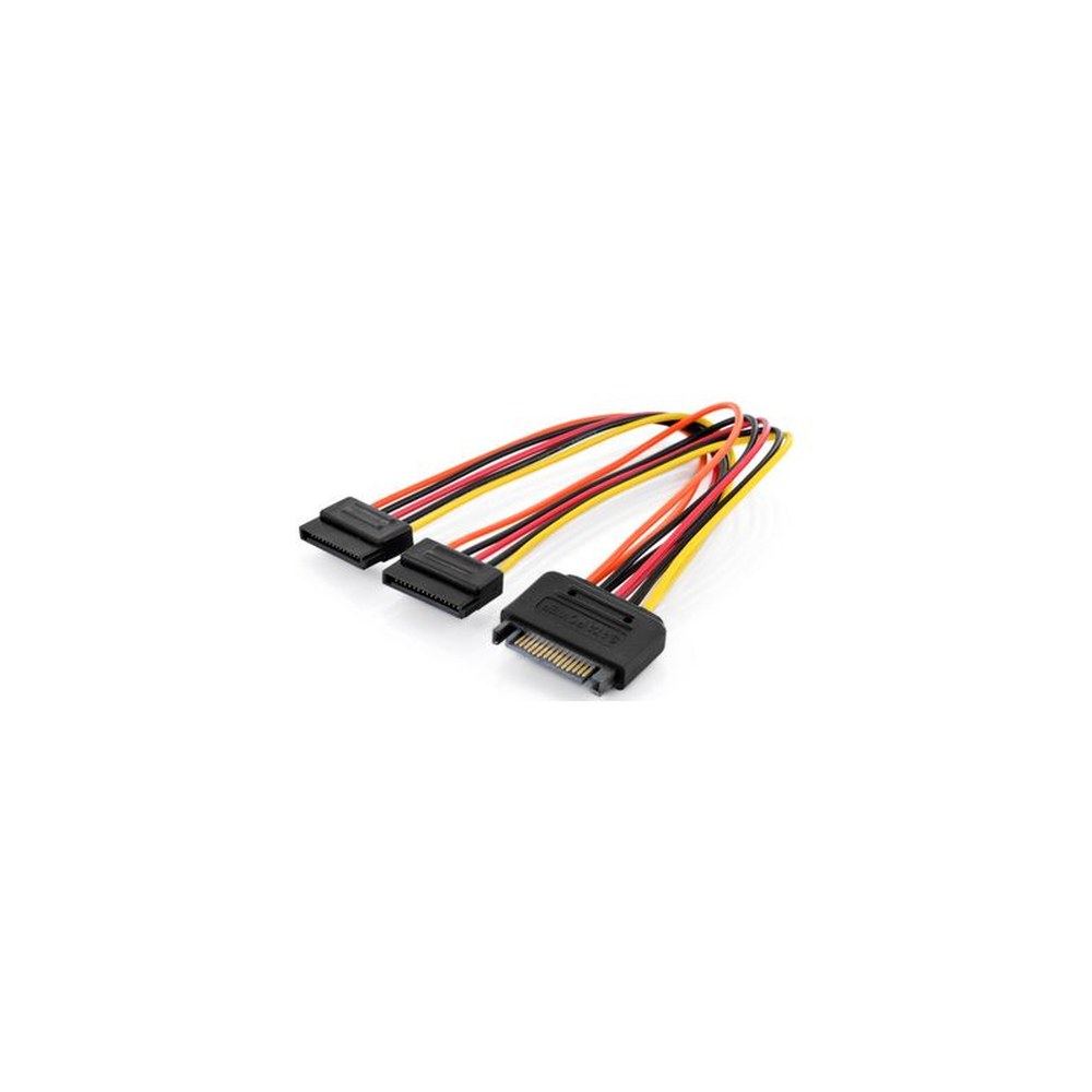 DIGITUS Câble d'alimentation interne en Y, SATA 15 broches