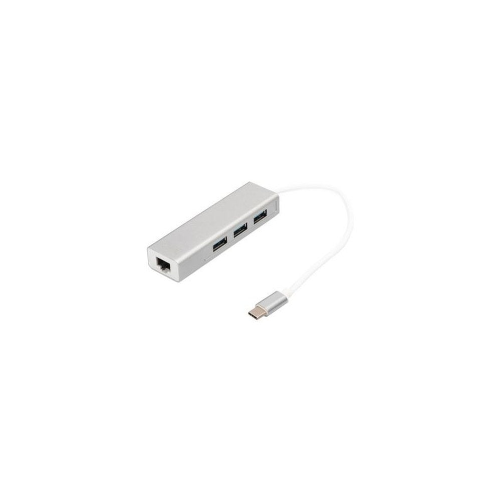 DIGITUS Hub USB 3.0 Super Speed, 3 ports + éthernet