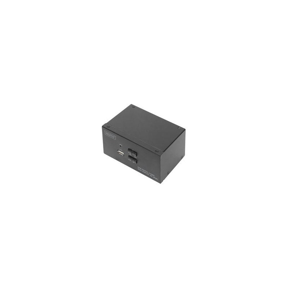 DIGITUS Commutateur KVM, 2 ports, double affichage, 4K, HDMI