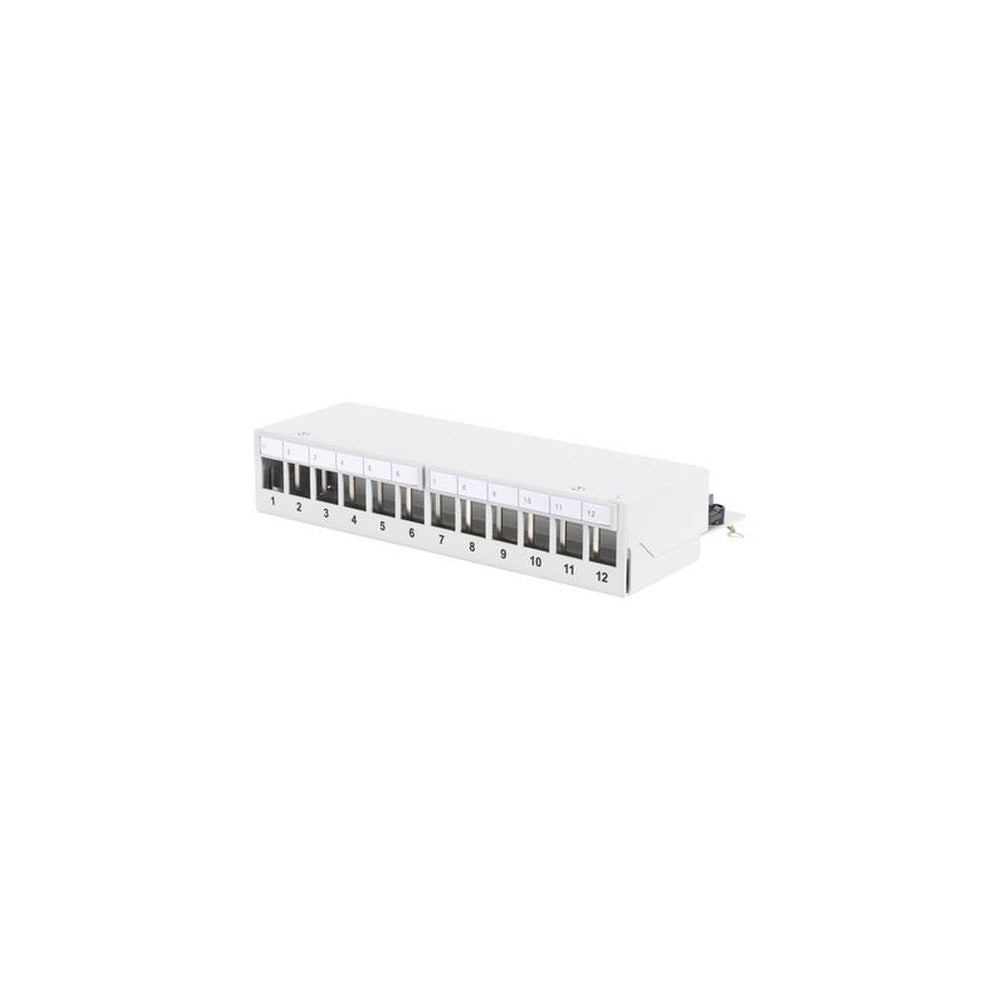 DIGITUS Panneau de brassage modulaire Desktop, 12 ports