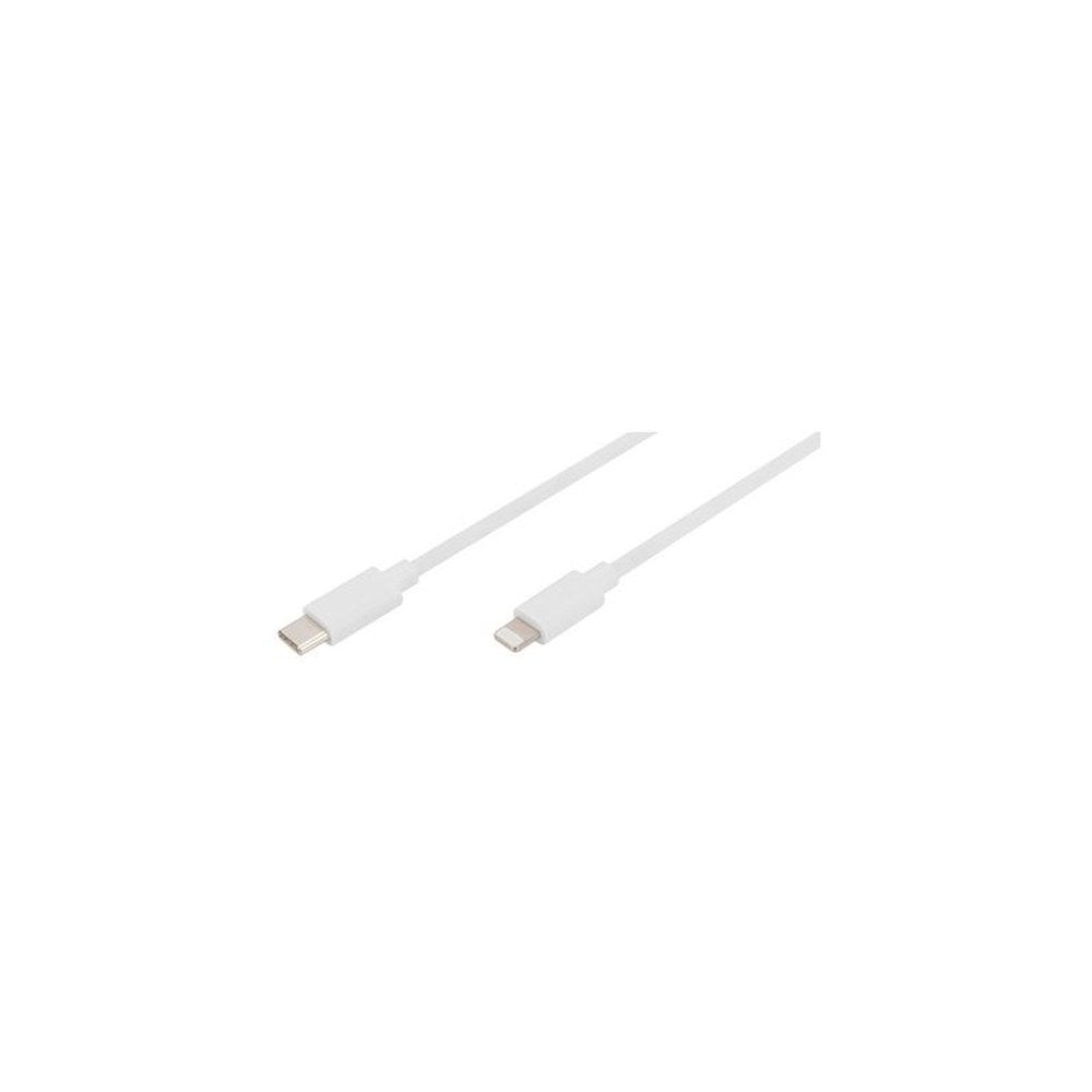 DIGITUS Câble de données/de charge, Lighting-USB-C, 1,0 m