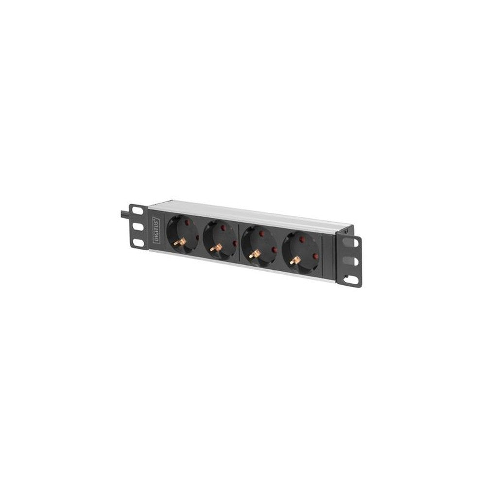 DIGITUS 10" Steckdosenleiste mit Aluminiumprofil, 4-fach