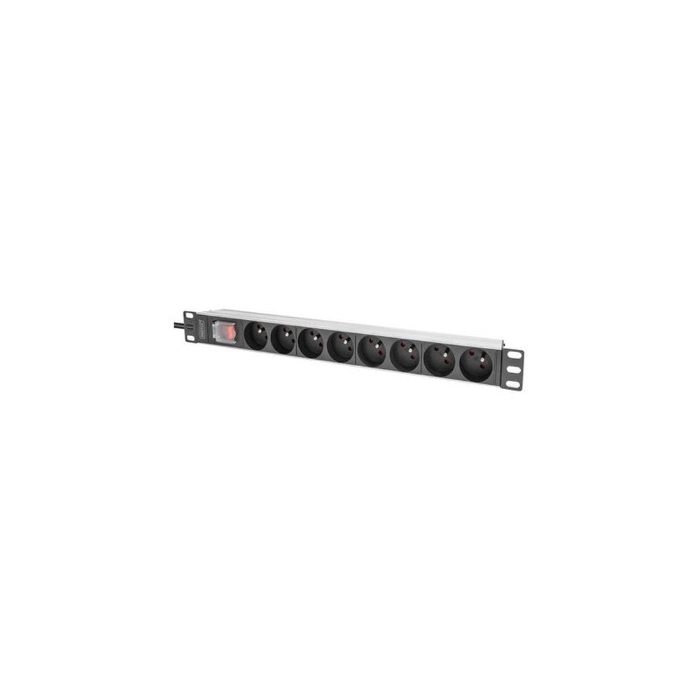 DIGITUS Multiprise 19", 8 prises, 1 U, avec interrupteur