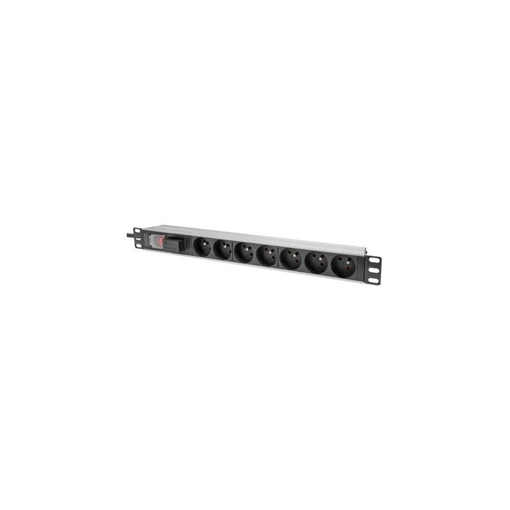 DIGITUS Multiprise 19", 7 prises, 1 U, avec interrupteur