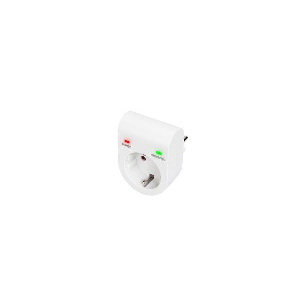 DIGITUS Überspannungsschutz-Aadapter, 16 A, 3.500 W, weiß