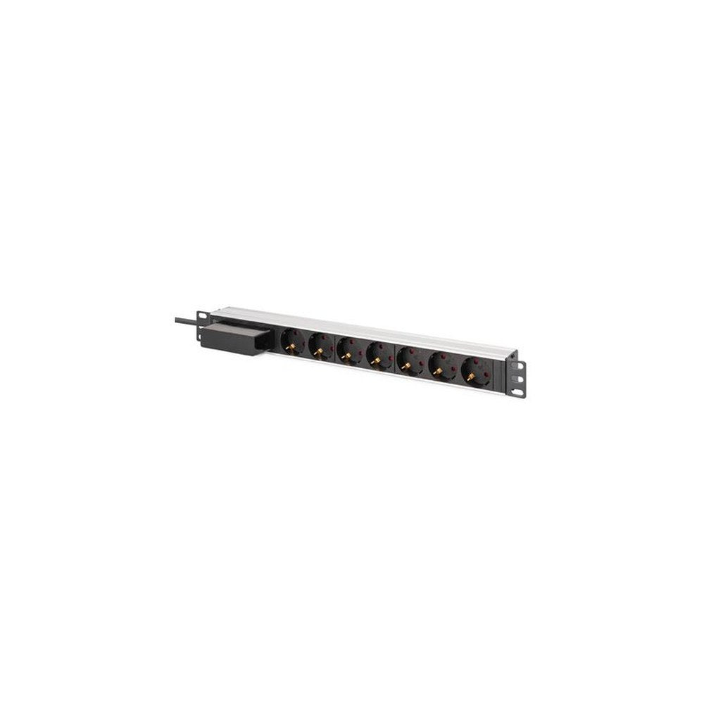 DIGITUS 19" Steckdosenleiste, Aluminiumprofil, 7-fach