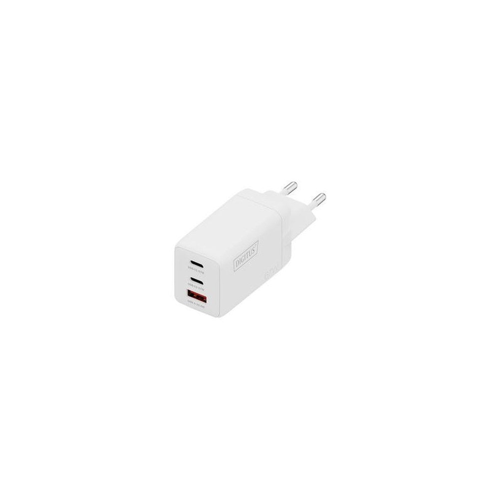 DIGITUS Chargeur secteur USB GaN, 2x USB-C / 1x USB-A, 67 W