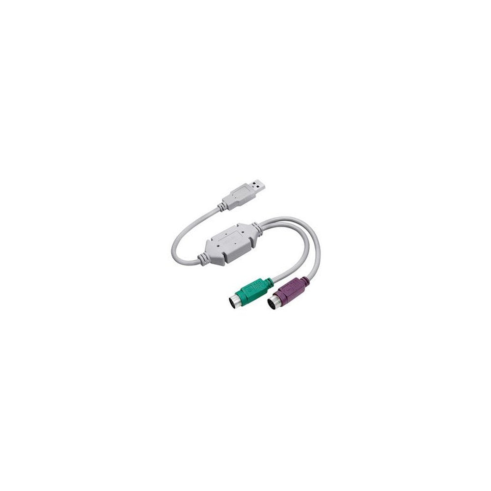 LogiLink Câble adaptateur USB-2 x PS/2, longueur: 0,20 m