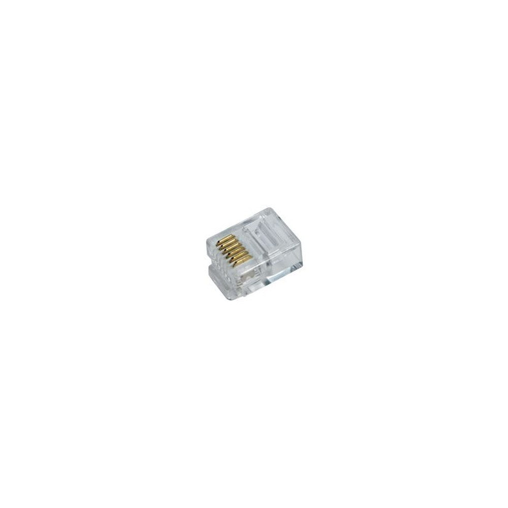 LogiLink Connecteur mâle RJ12 pour câble plat, non blindé