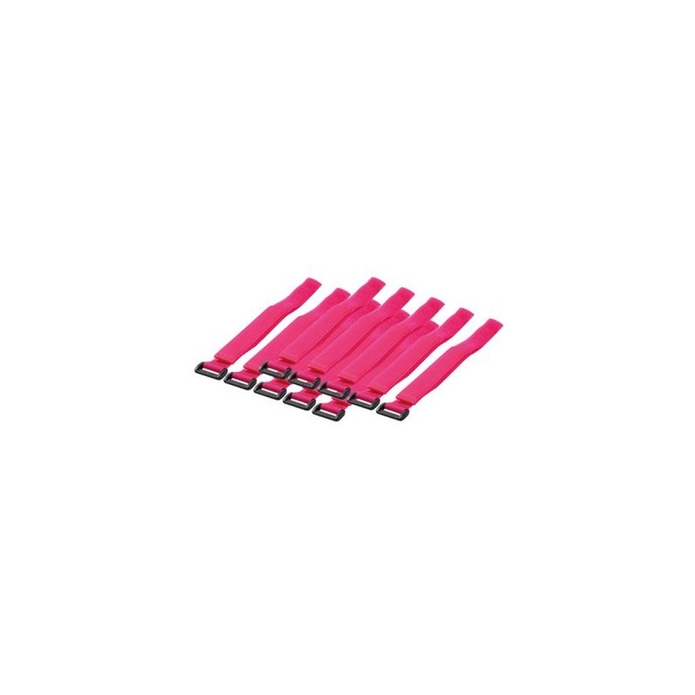 LogiLink Attache-câbles auto-agrippante, 500 x 20 mm, rose