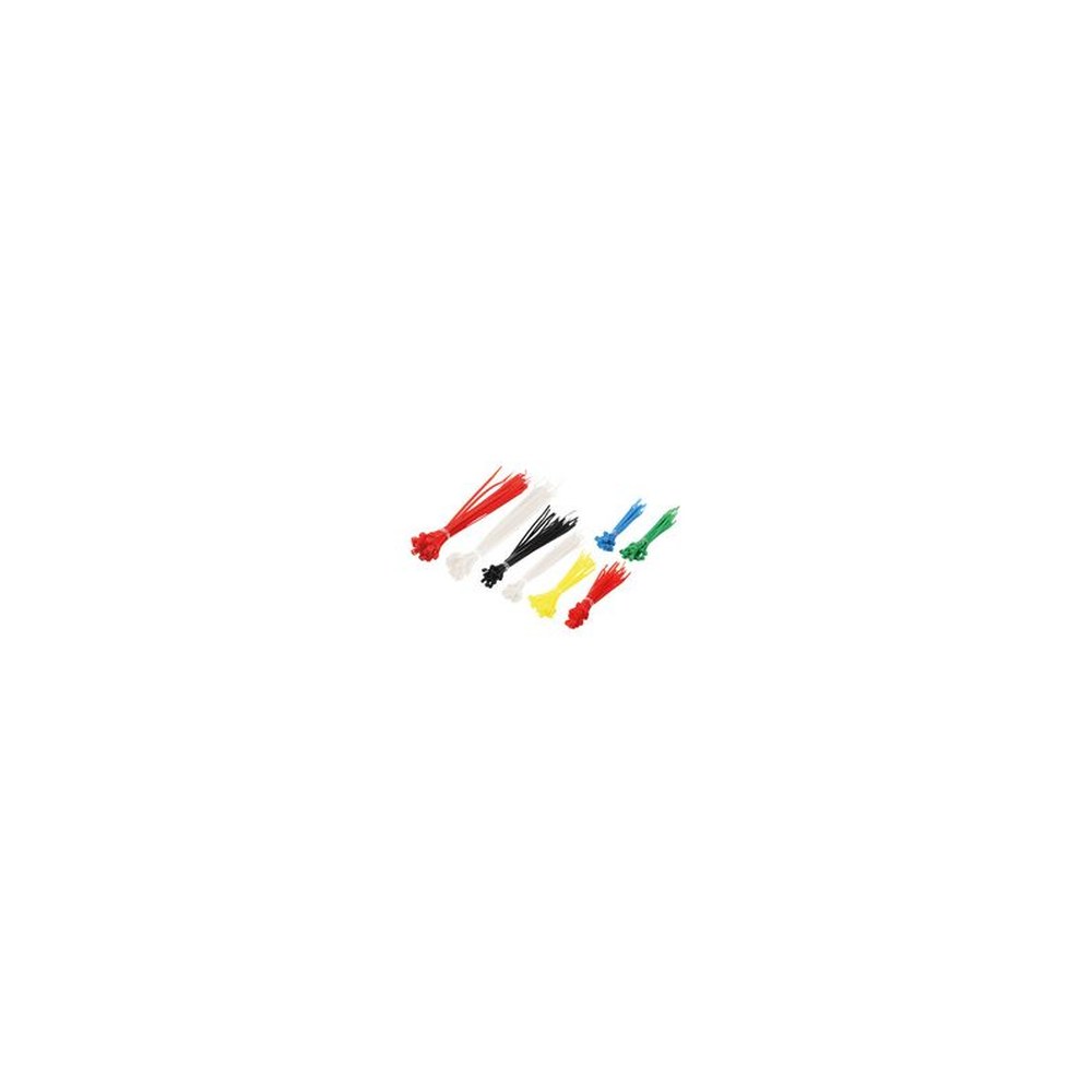 LogiLink Kit d'attache-câbles, assortis, nylon, contenu: 200