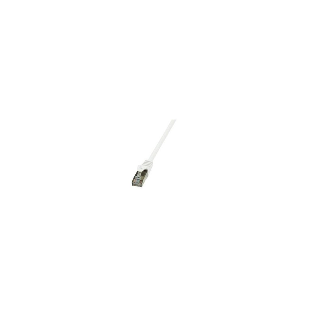 LogiLink Patchkabel, Kat. 6, F/UTP, 0,5 m, weiß