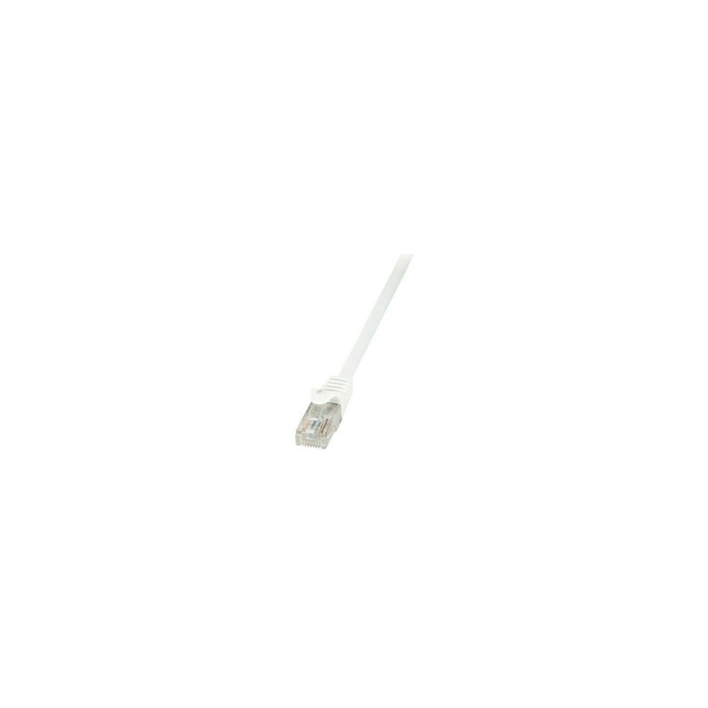 LogiLink Câble patch EconLine, Cat. 6, U/UTP, 1 m, blanc