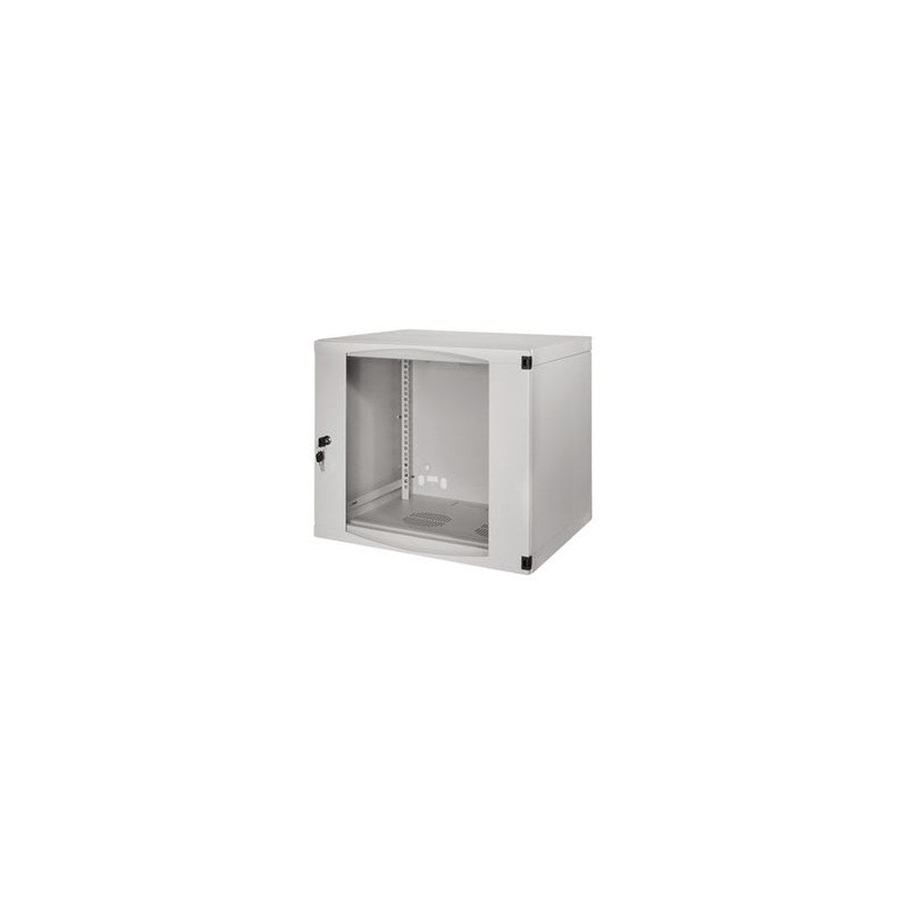 LogiLink Coffret mural 19", une pièce, 12 U, gris clair