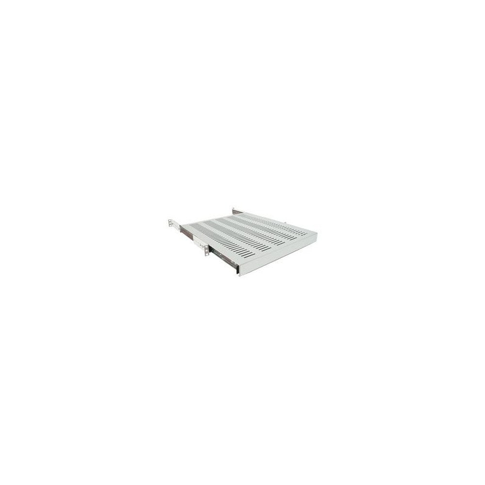 LogiLink Etagère 19", 1 U, téléscopique, (P)400 mm, gris