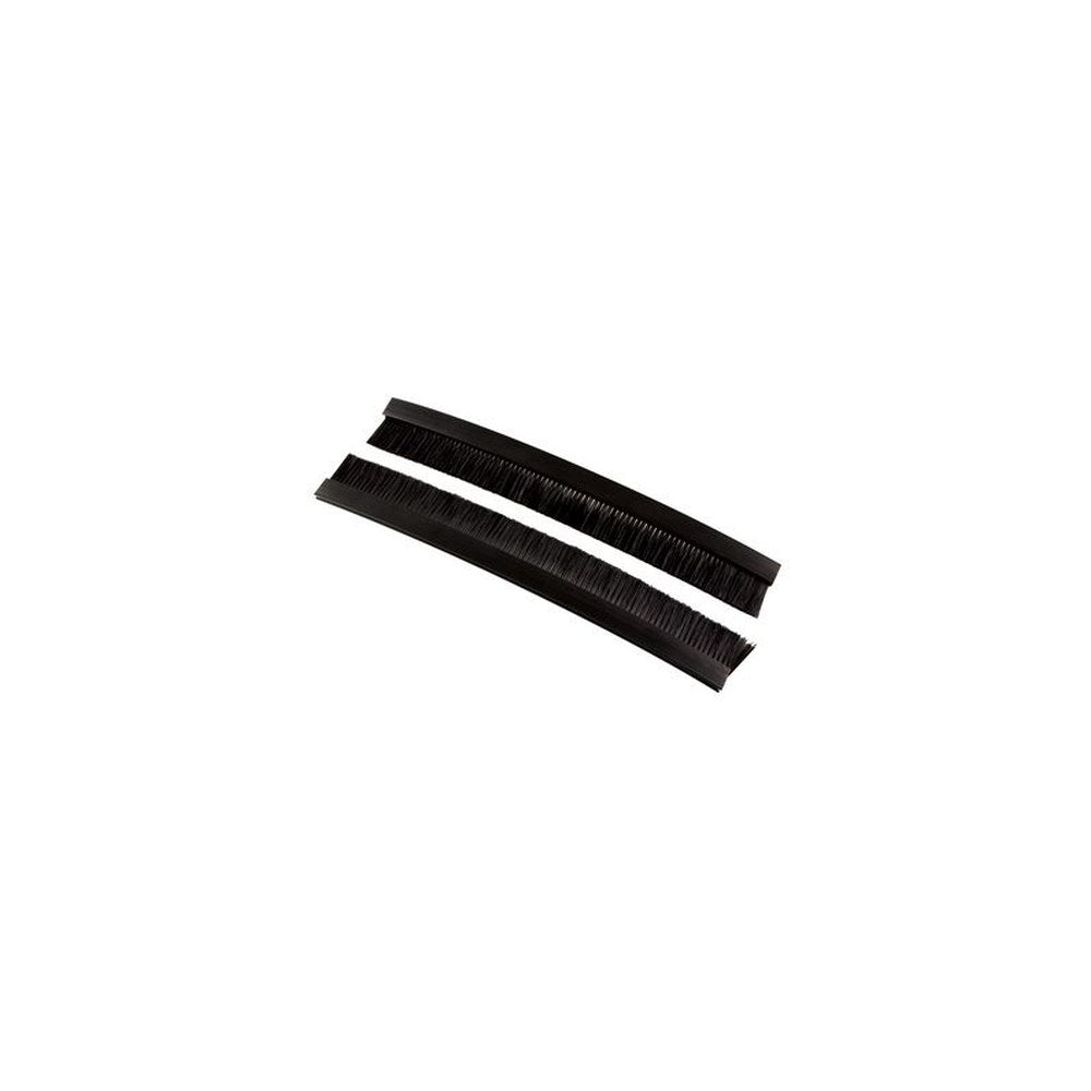 LogiLink Lot de brosses pour entrées de câbles, noir