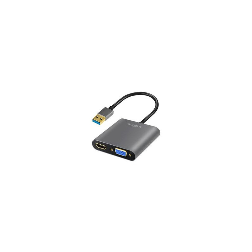 LogiLink Carte graphique USB 3.0 - HDMI/VGA, noir