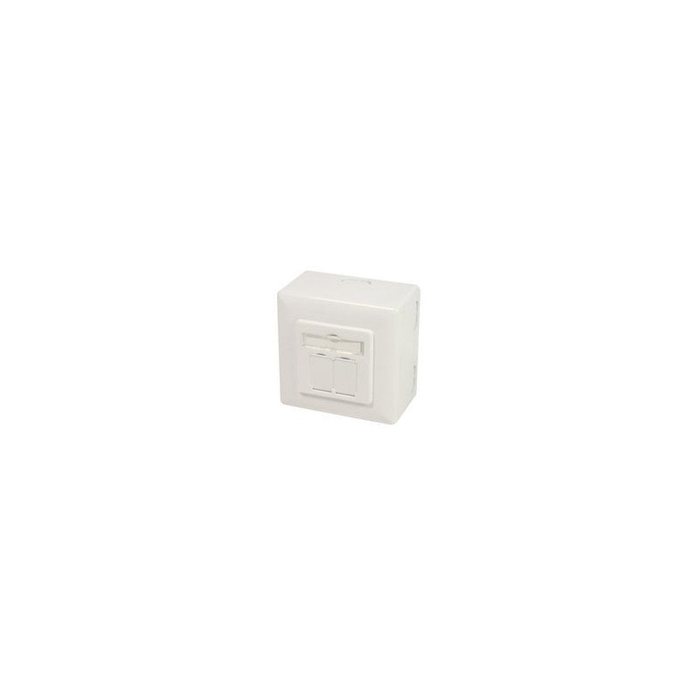 Logilink Boîte encastrée en saillie cat.6A, blanc pur