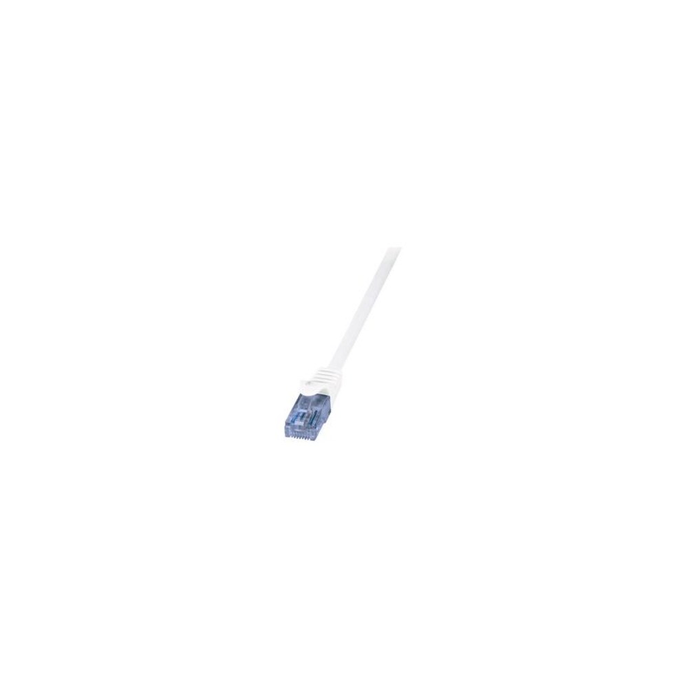 LogiLink Câble Patch EconLine, cat.6A, U/UTP, 2,0 m, blanc