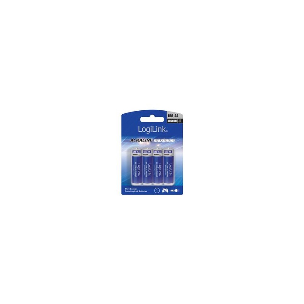 LogiLink Pile alcaline "Ultra Power", Mignon (AA/LR6)