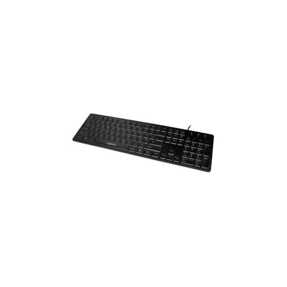 LogiLink Beleuchtete Tastatur, kabelgebunden, schwarz