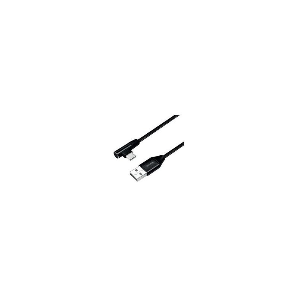 LogiLink Câble USB 2.0, USB-A - USB-C mâle, 0,3 m, noir