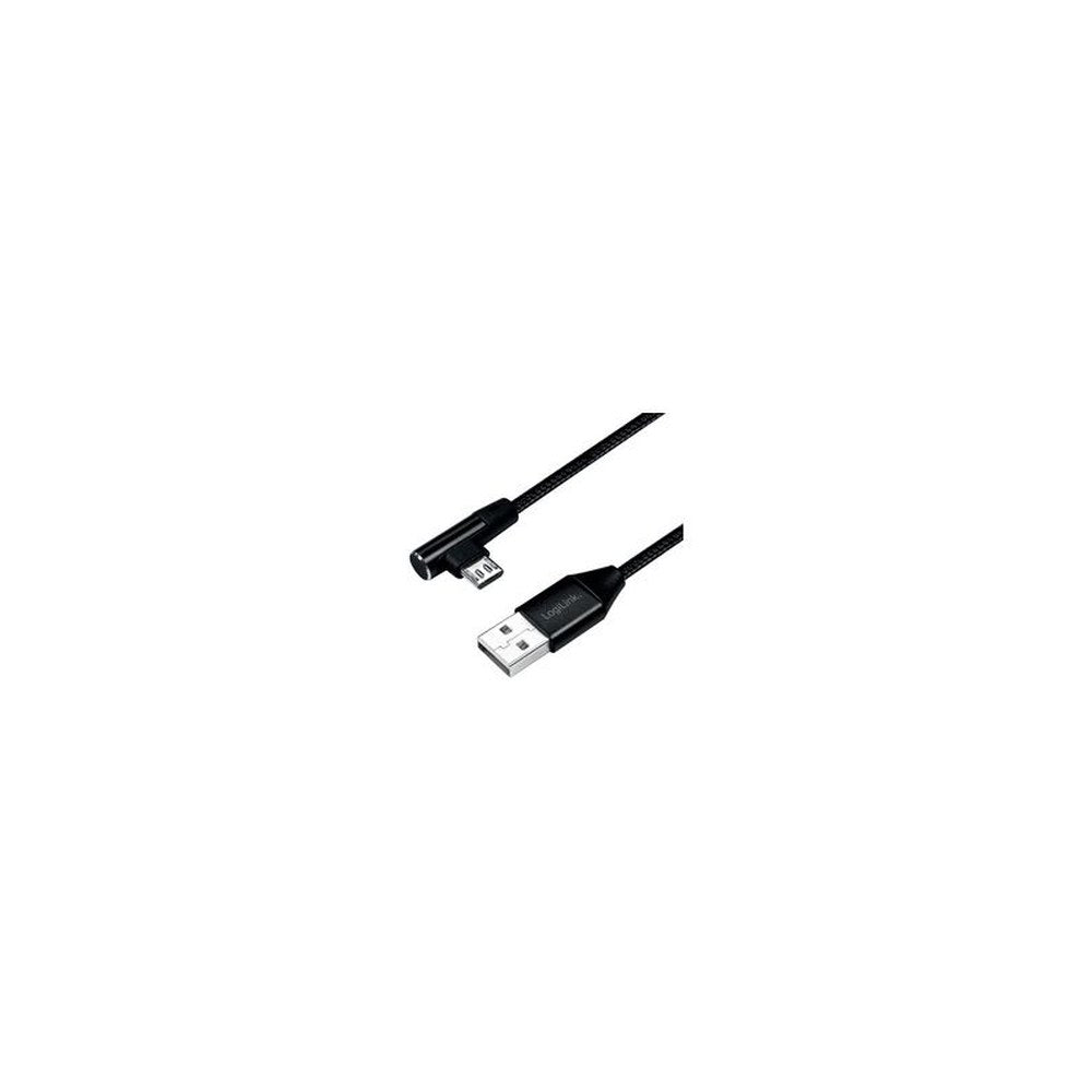 LogiLink Câble USB 2.0, USB-A - Micro USB, 1,0 m, noir
