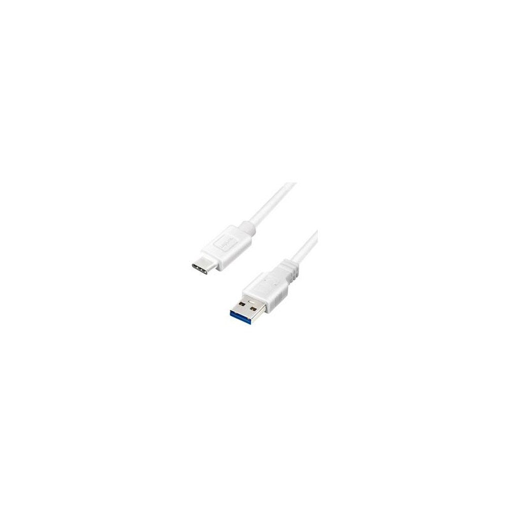 LogiLink Câble USB 3.2, USB-A - USB-C, 0,5 m, blanc