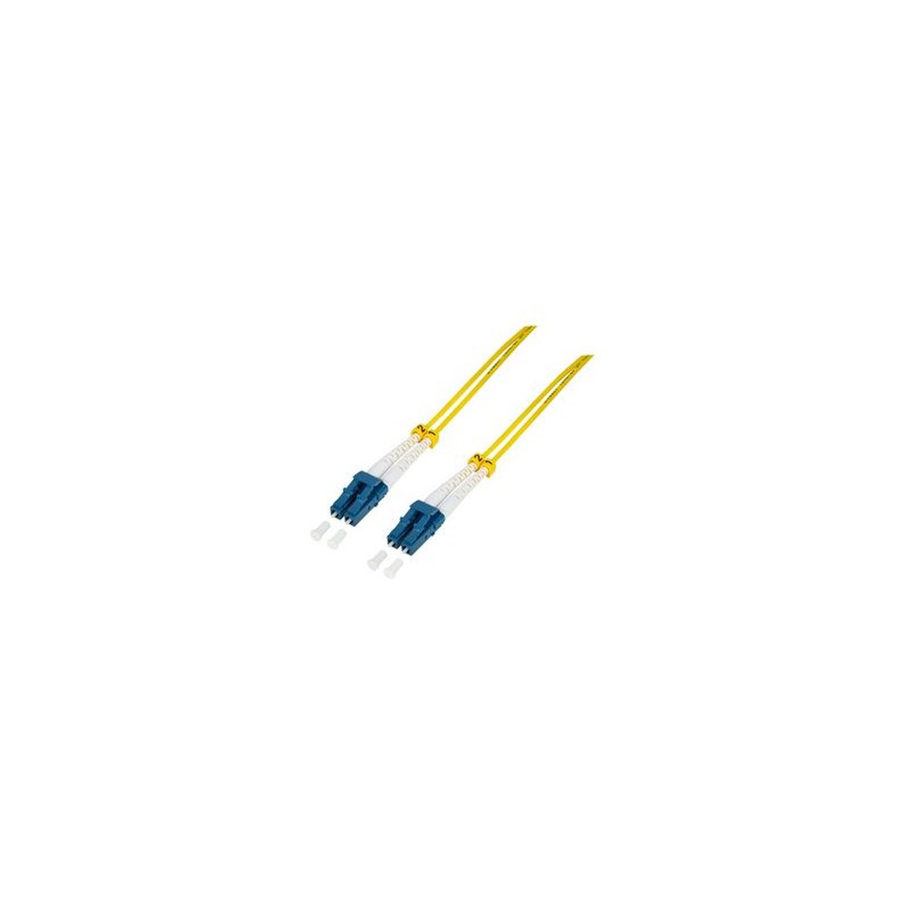LogiLink Câble patch fibre optique, 2x Duplex LC, OS2, 1,0 m