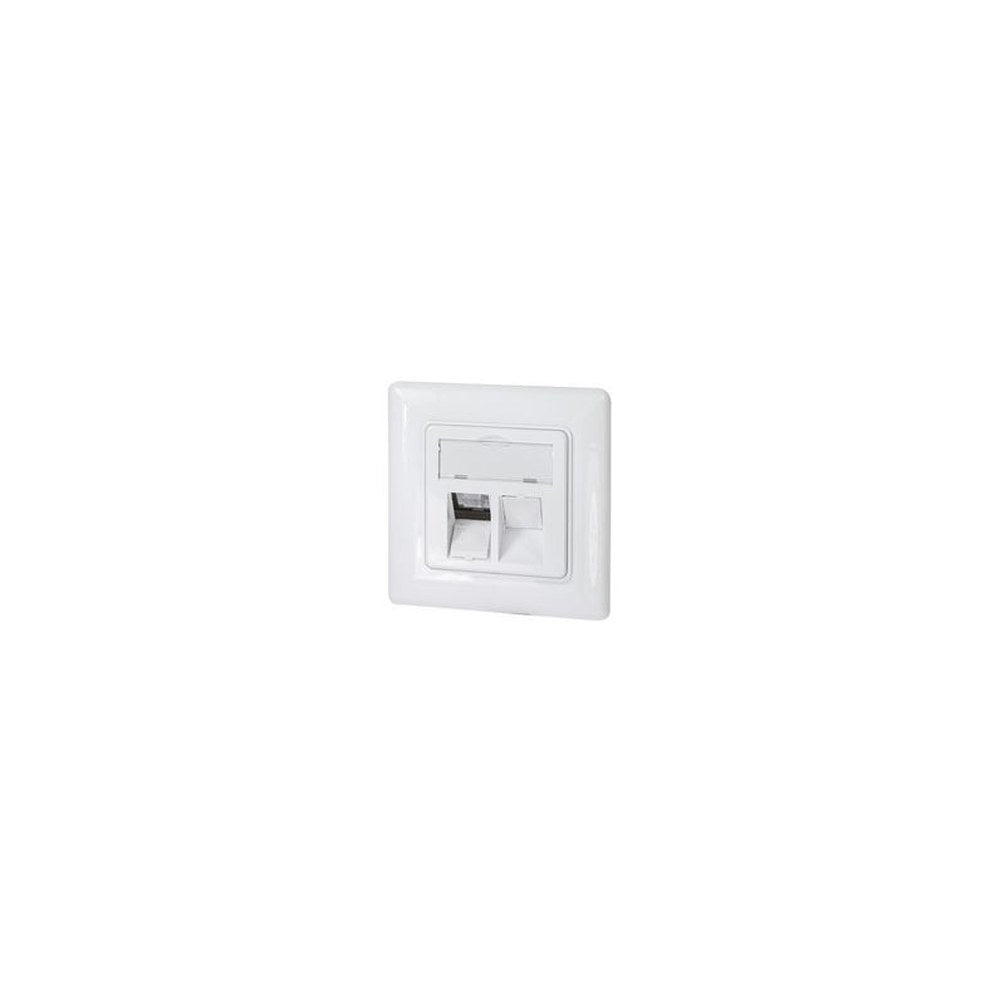LogiLink Unterputzdose für Keystone-Module, 1-fach, reinweiß