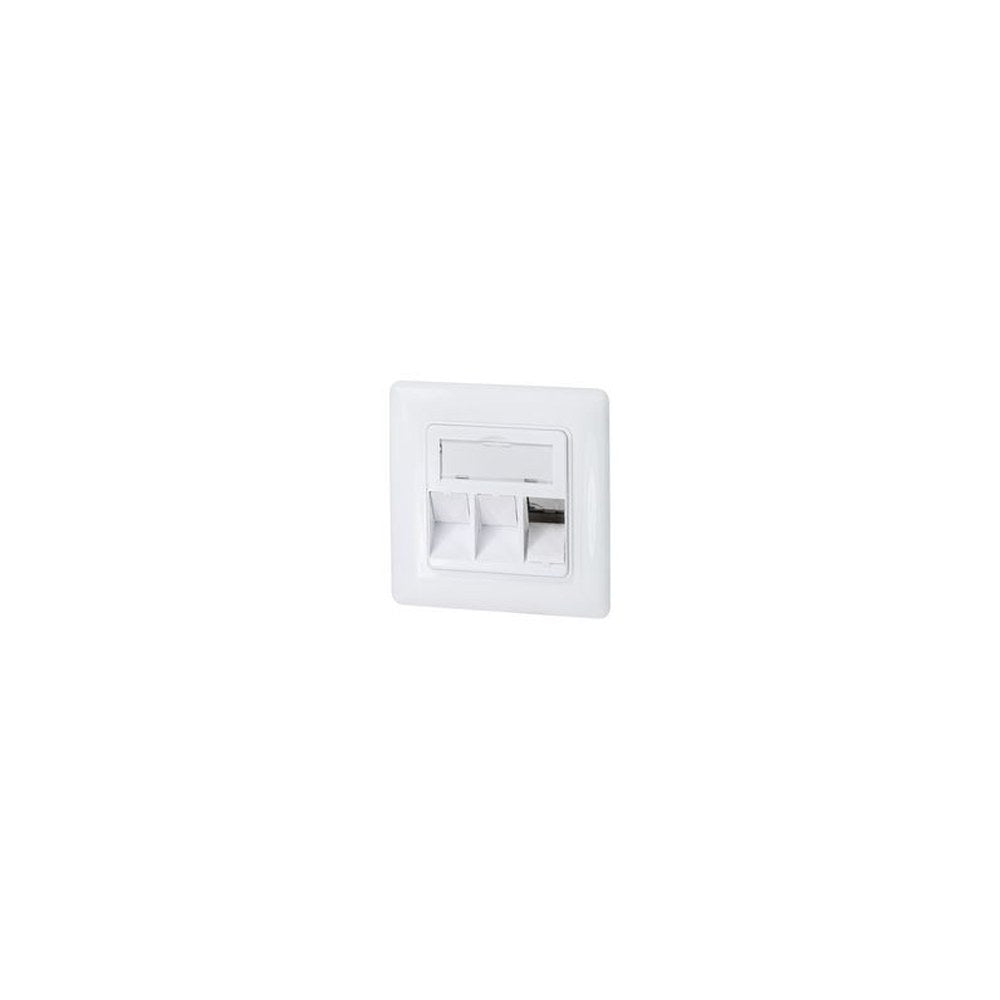 LogiLink Boîtier d'encastrement pour module keystone, blanc