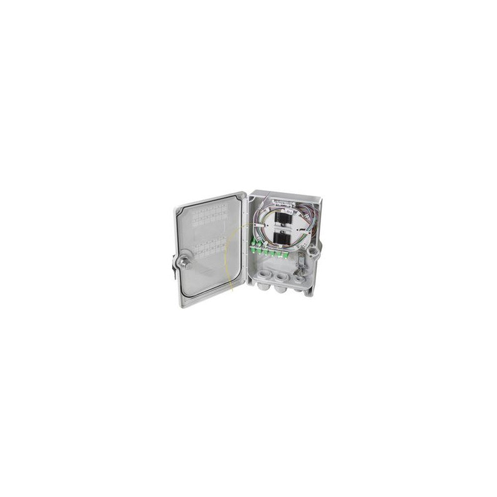 LogiLink Boîte d'épissure FTTH/FTTB, 24x LC/APC, équipée