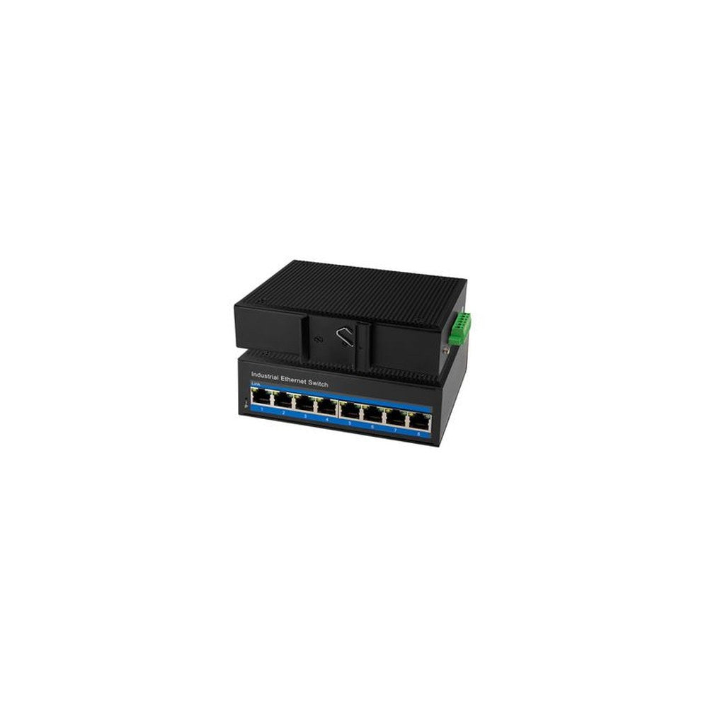 LogiLink Switch industriel Fast Ethernet PoE, 8 ports