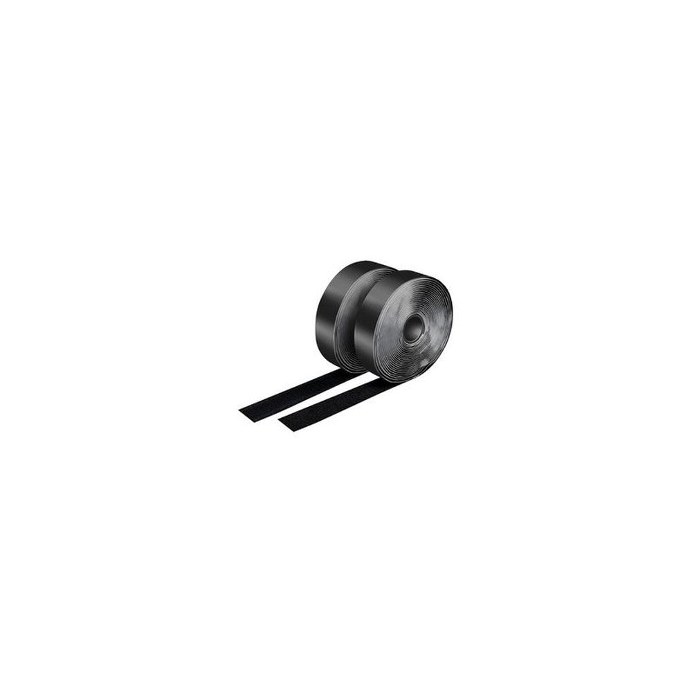 LogiLink Ruban auto-agrippant, set de 2, 25 mm x 5 m, noir